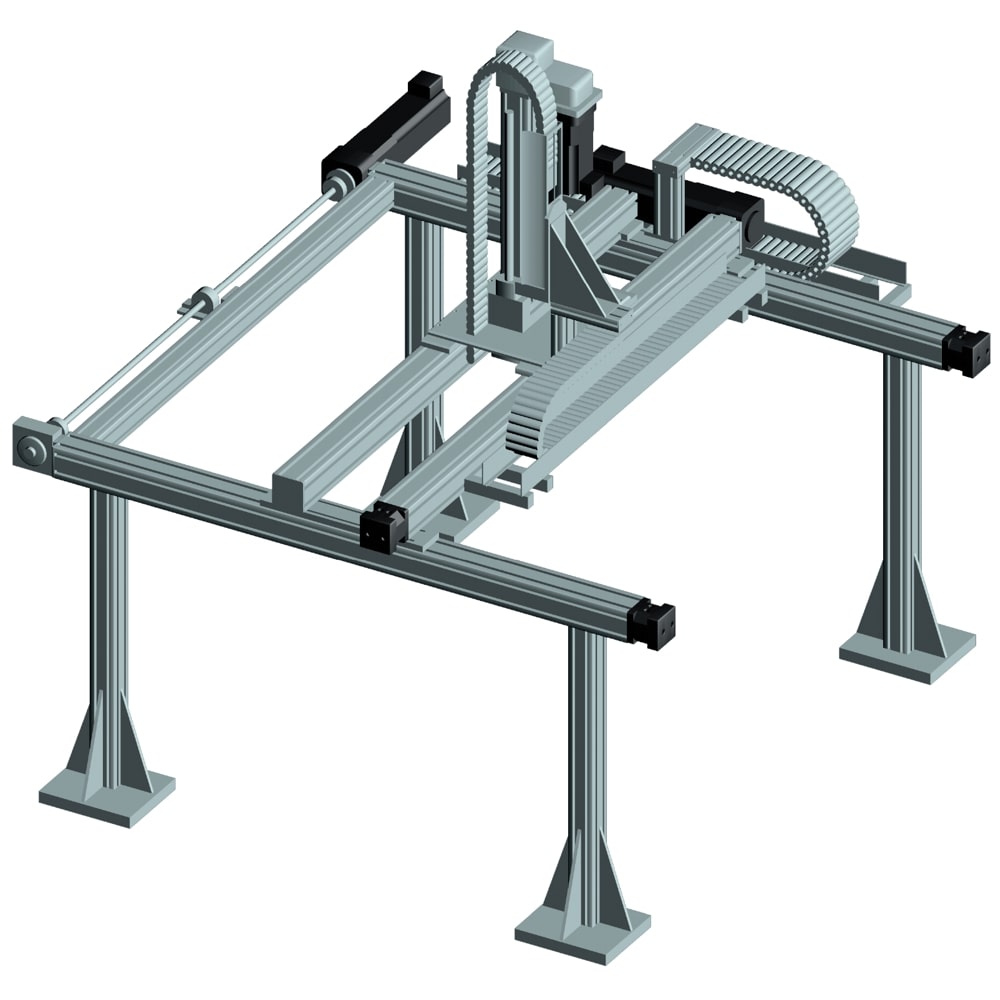 Gantry Robot System 6: Three Axis XX''-YY''-Z |