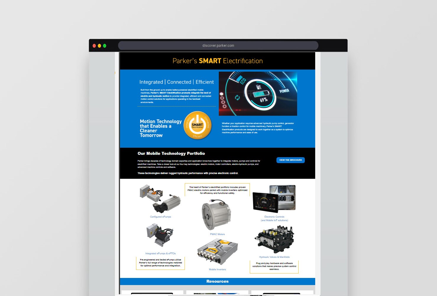 Landing Pages Hydraulic Pump and Power Systems Division Parker US