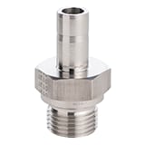 Parker Tube Fitting, BSPP Tube End Male Adapter with ED Seal - A-LOK Series