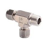 Parker Tube Fitting, Male Run Tee SAE Straight Thread - A-LOK Series