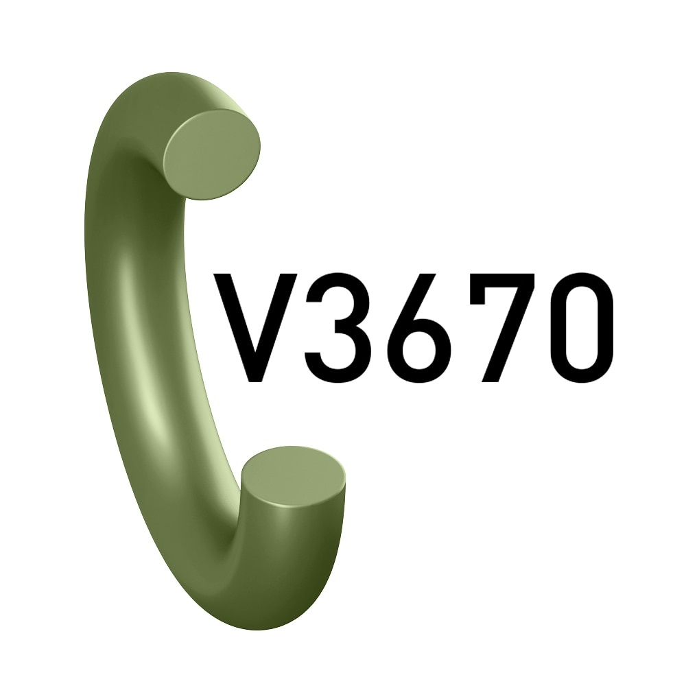 Fluorocarbon O-Ring, 70 Shore A, Broad Applicability (Prädifa Series V3670-70)