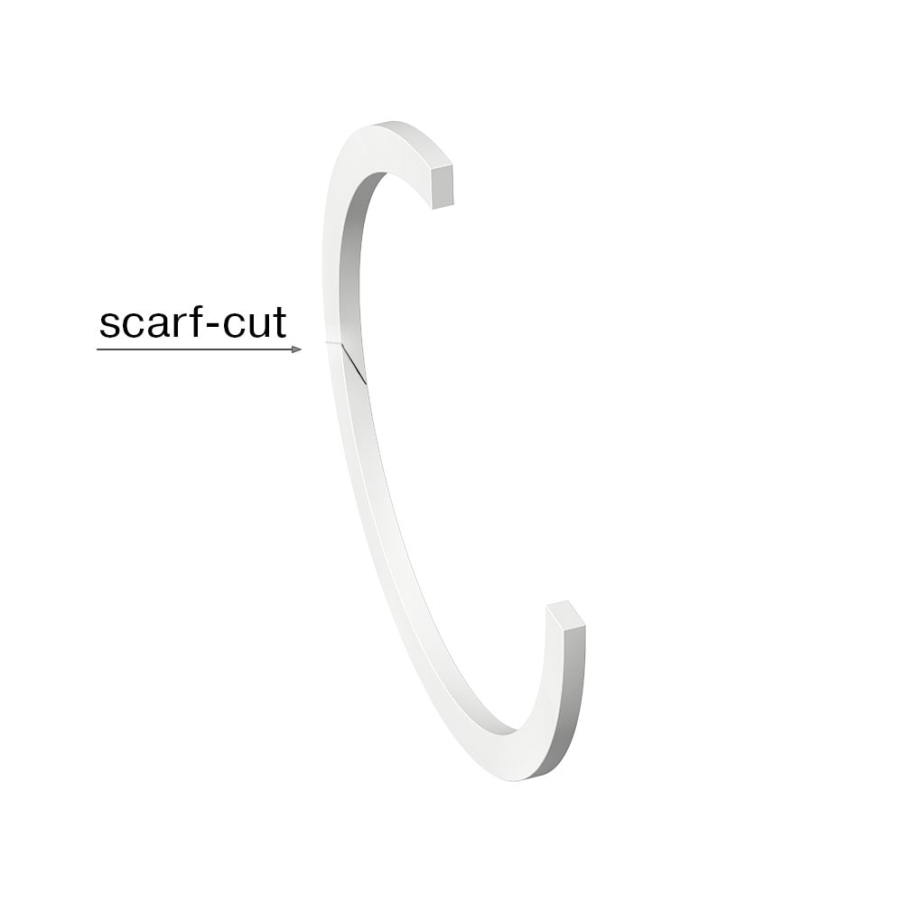 PTFE Backup Ring X1, scarf-cut for Aerospace, Prädifa