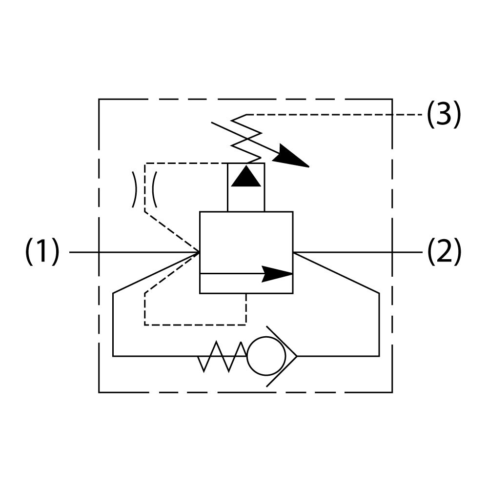B04D3PTV Pilot Operated Sequence Valve with Reverse Check Parker NA