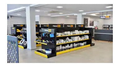 The new store provides 600 square meters of retail space dedicated to Parker products